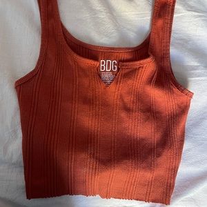 Urban outfitters rust orange crop tank